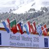 Zasněžený Davos před začátkem Světového ekonomického fóra.
