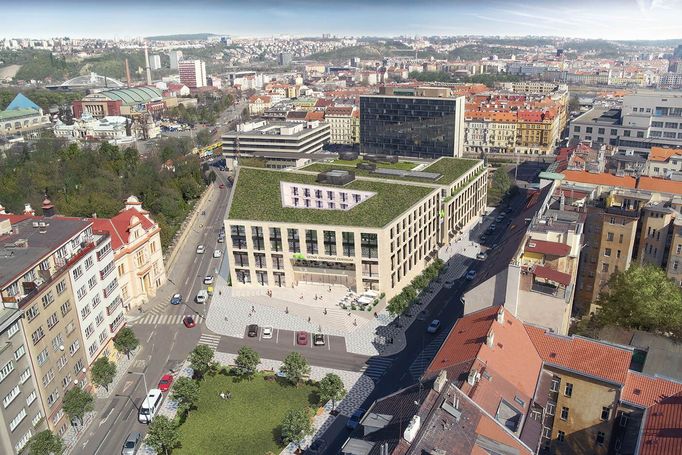 Obchodní centrum Letná - vizualizace