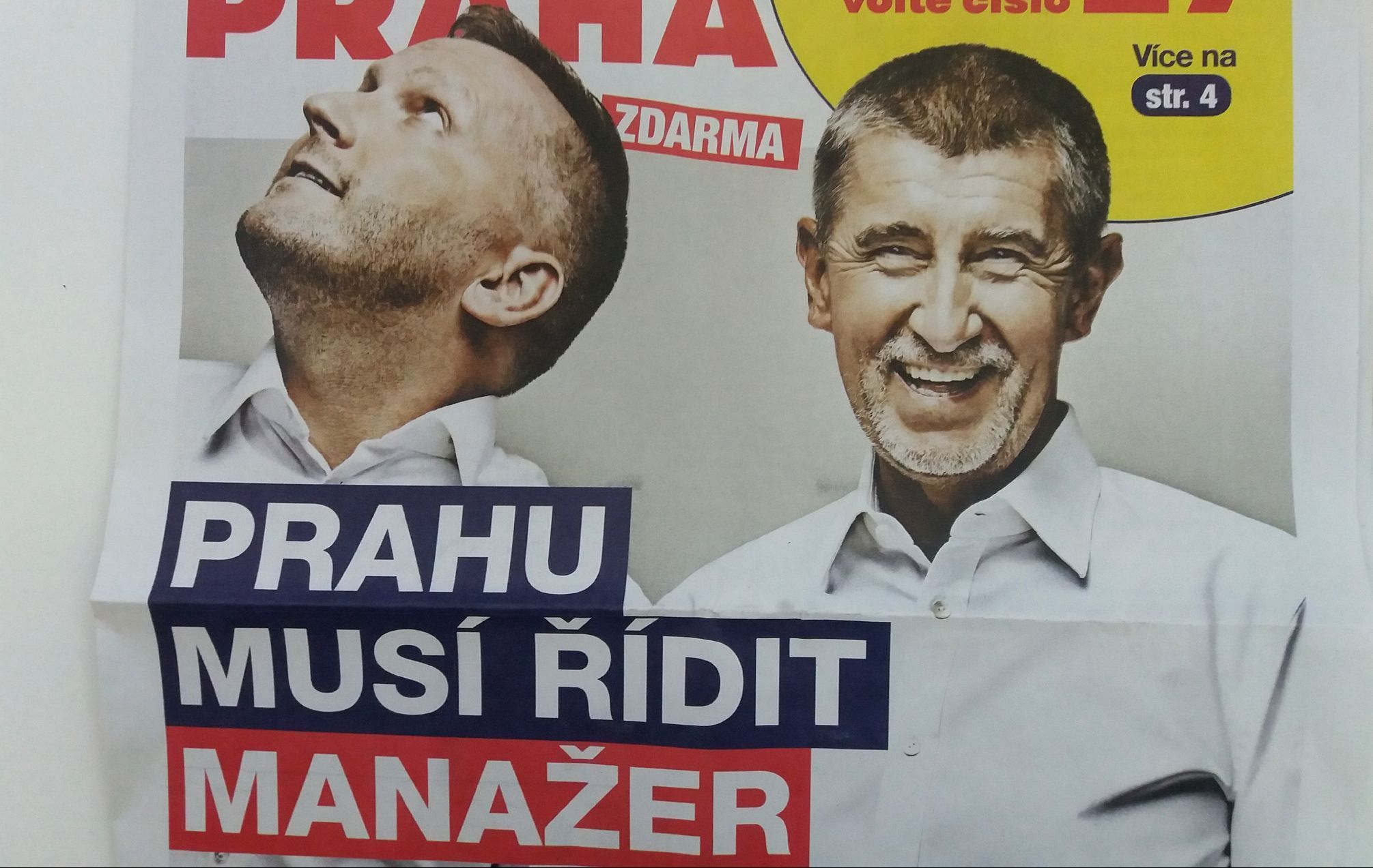 Lepší Praha? Stuchlík a Babiš a Prahu musí řídit manažer. Předvolební speciál ANO 2018.