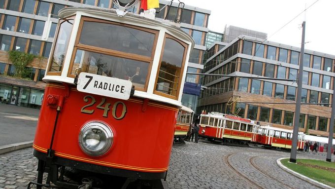 Starou tramvají po nové trati do Radlic