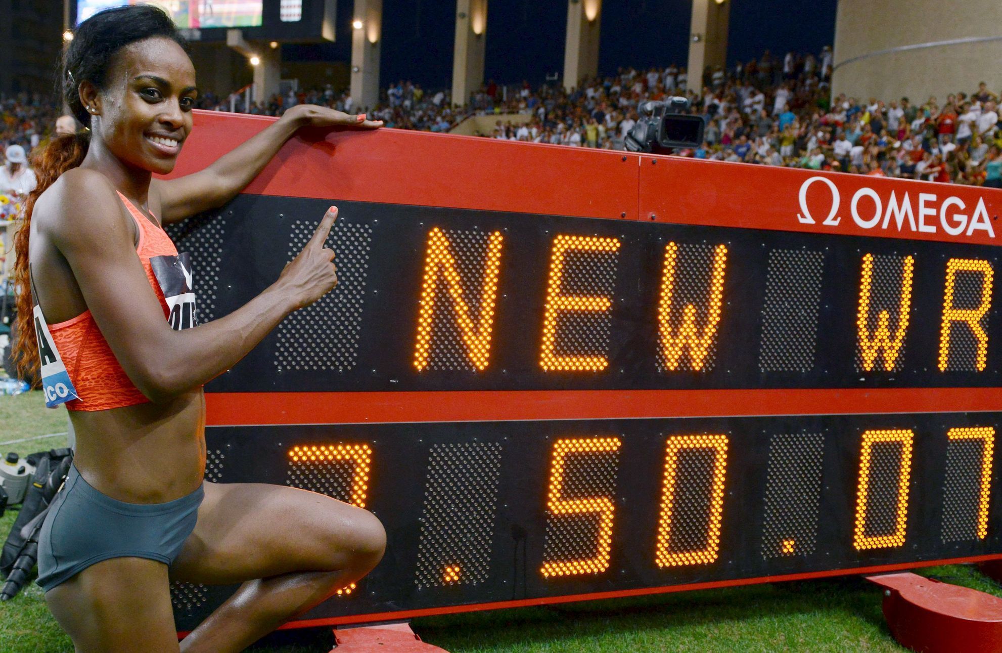 Genzebe Dibabaová slaví světový rekord na 1500 metrů na Diamantové lize v Monaku