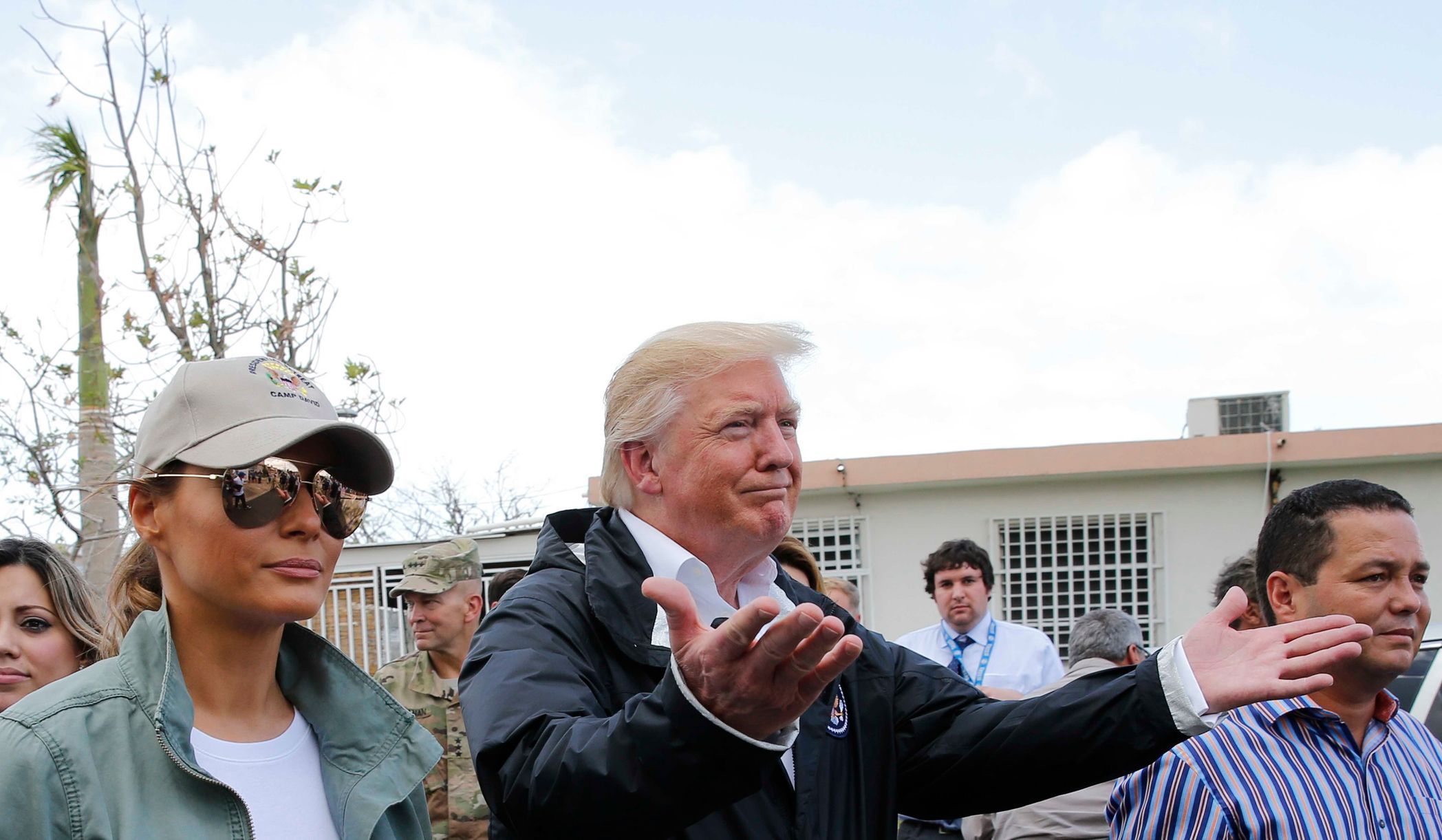 Americký prezident Donald Trump přiletěl na Portoriko