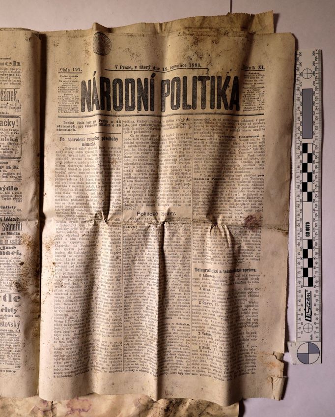 Noviny Národní politika z 18. července 1893