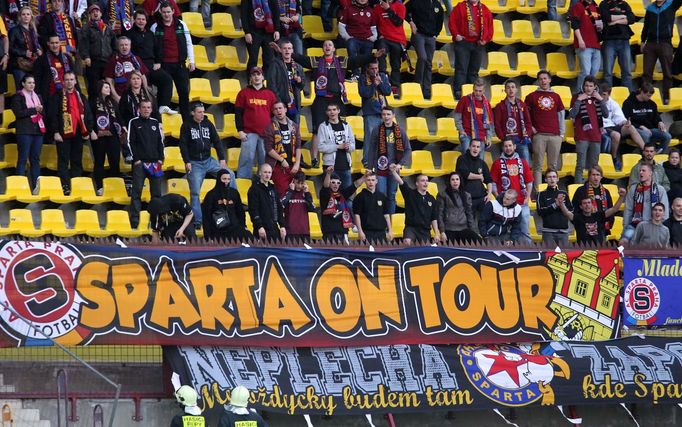 GL, Dukla-Sparta: fanoušci Sparty