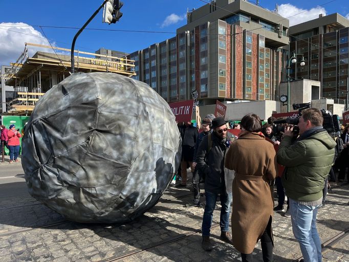 Vysokoškolští pedagogové protestovali proti nízkým mzdám.