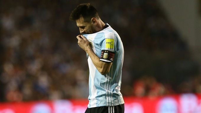 Zklamaný Lionel Messi po utkání s Peru