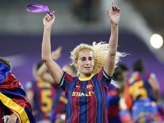 Kheira Hamraouiová v dresu Barcelony, odkud letos přestoupila do PSG