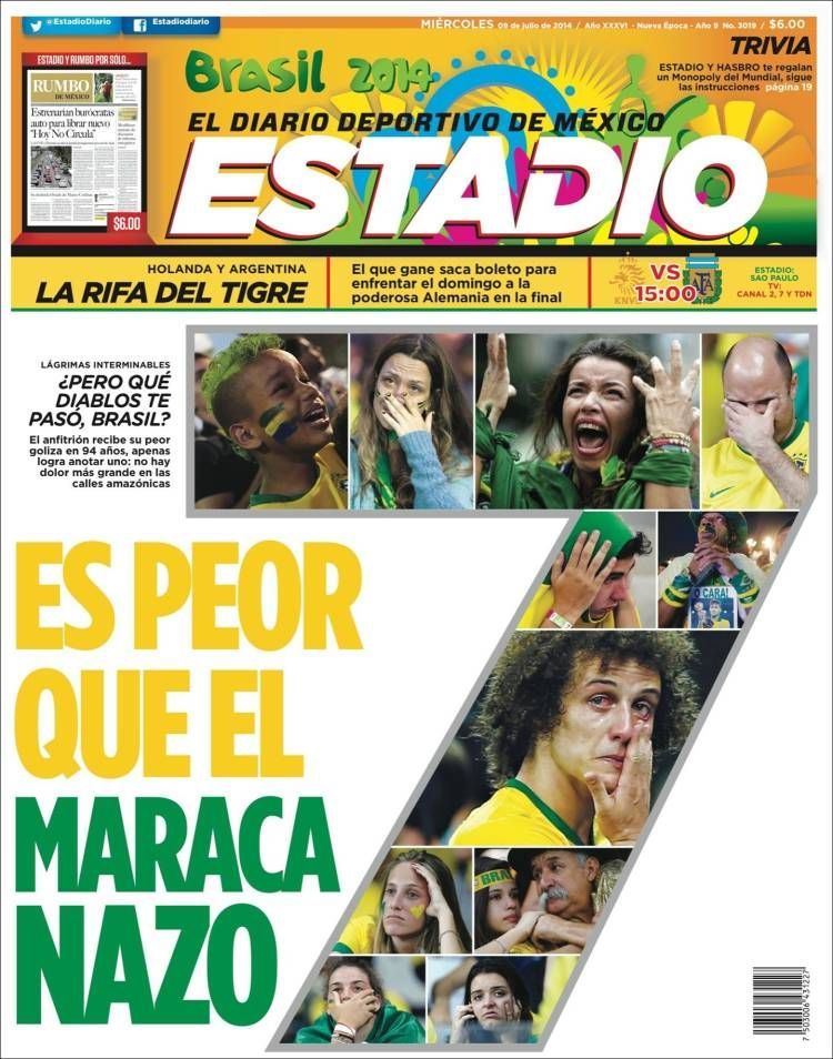Fotbal - Titulní strany novin - Mexiko: Estadio