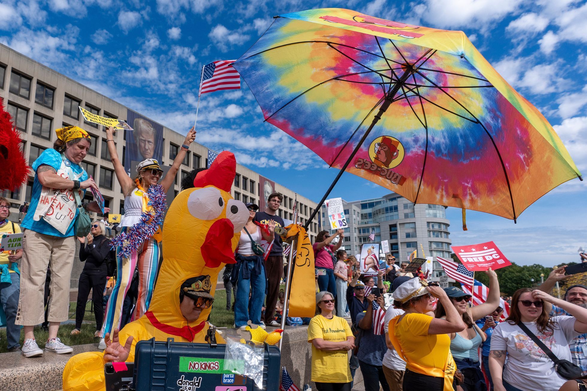 USA, Spojené státy, protest, demonstrace, Donald Trump, No Kings