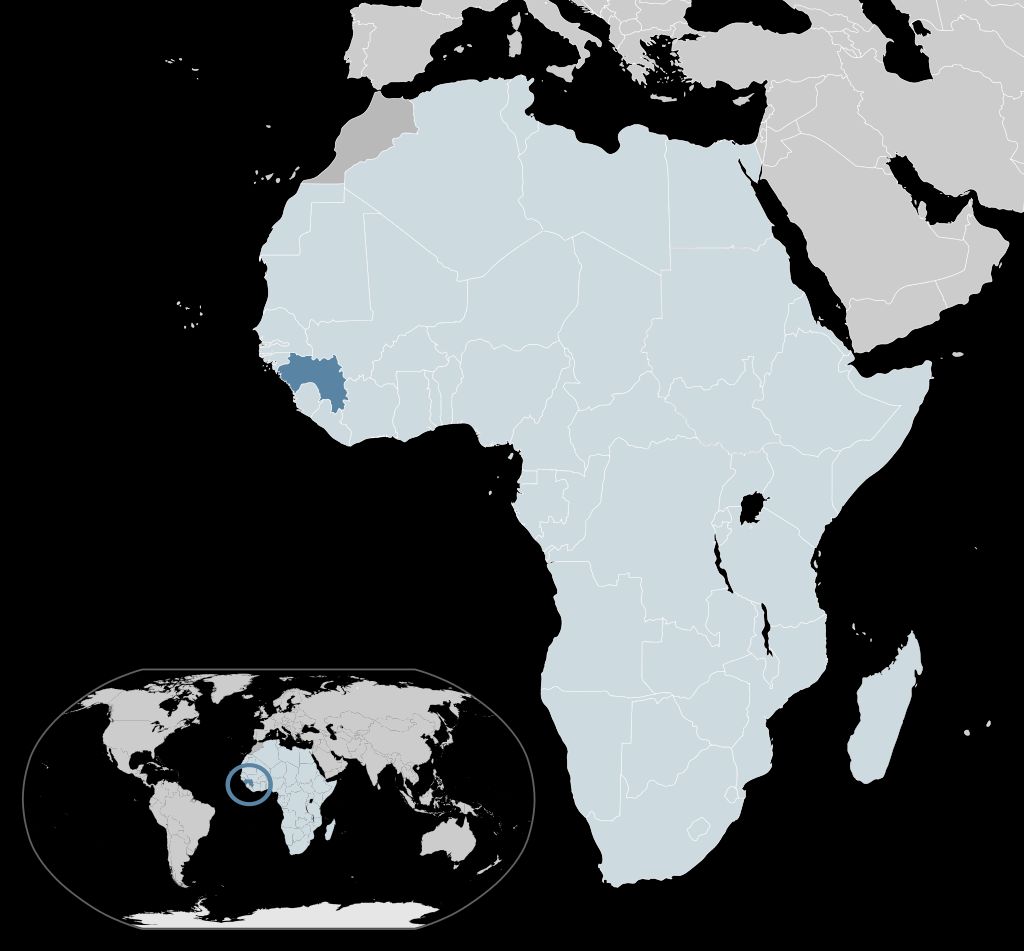 Guinea na slepé mapě Afriky