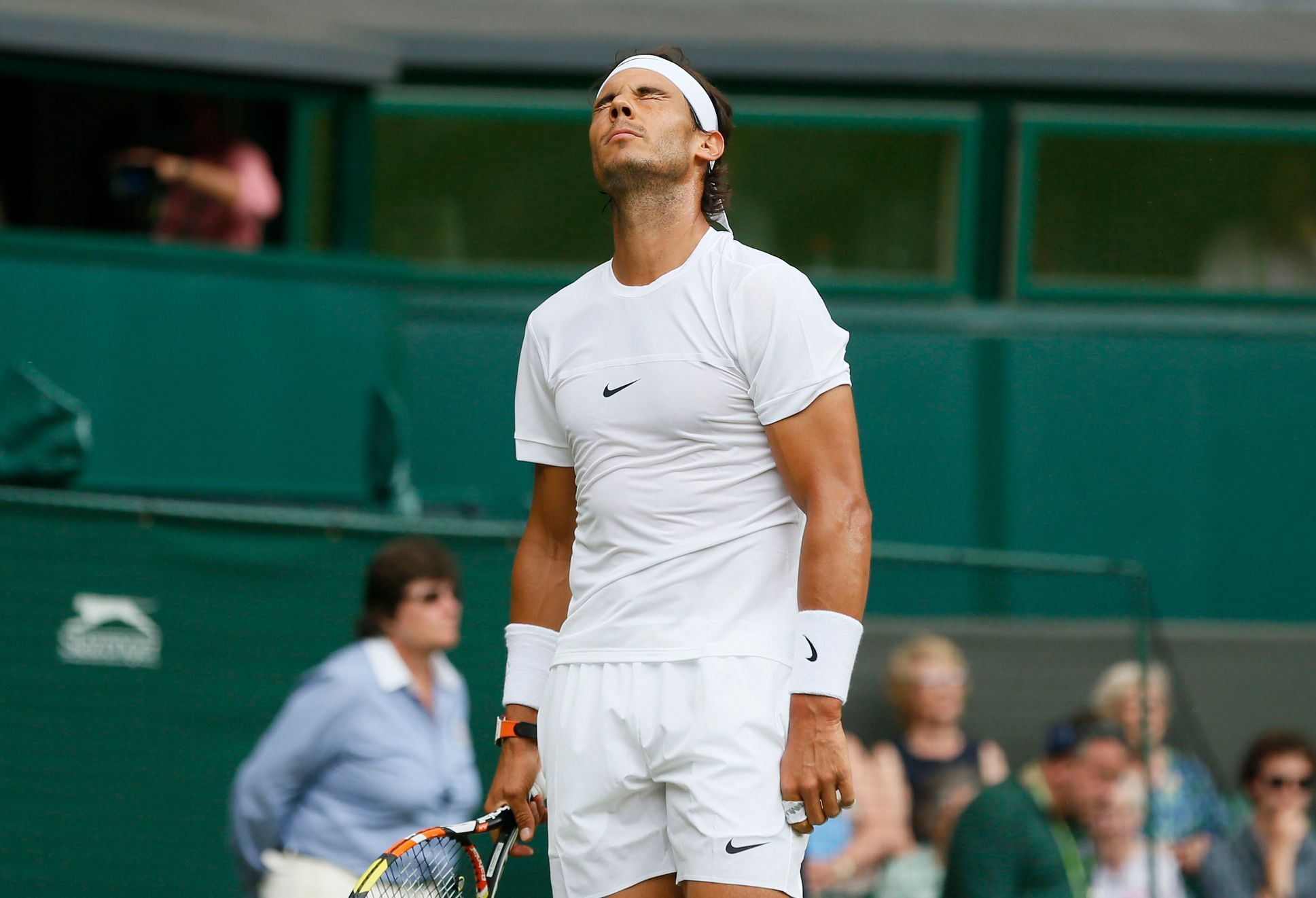 Rafael Nadal ve druhém kole na Wimbledonu 2015