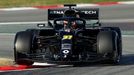 Esteban Ocon v Renaultu při prvních testech F1 v Barceloně 2020