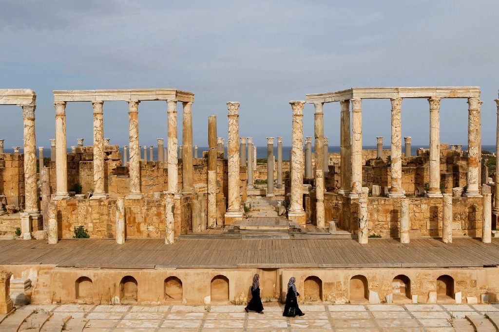 Libye: Leptis Magna - starověké středomořské město