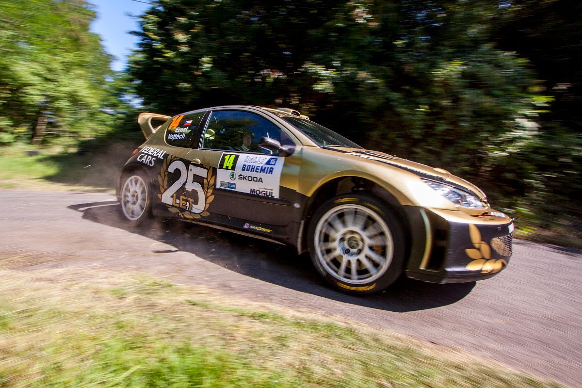 Rallye Bohemia 2015: Štěpán Vojtěch - Michal Ernst, Peugeot 206 WRC