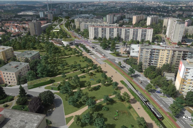 Spořilovská - vizualizace
