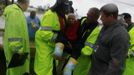 Yvonne La Crosse, 90, is rescued by Plaquemines Parish Sheriff Deputies from West Pointe a la Hache, deep in Plaquemines Parish, Louisiana August 30, 2012. REUTERS/Sean Gardner (UNITED STATES - Tags: ENVIRONMENT DISASTER) Published: Srp. 30, 2012, 6:59 odp.