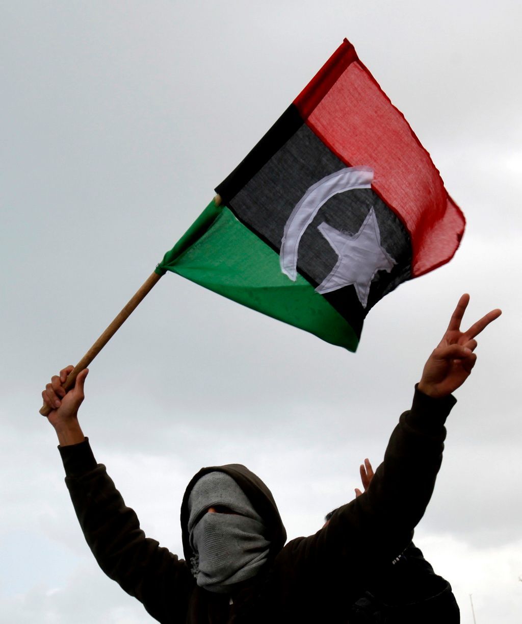 Libye - Benghází - vlajka