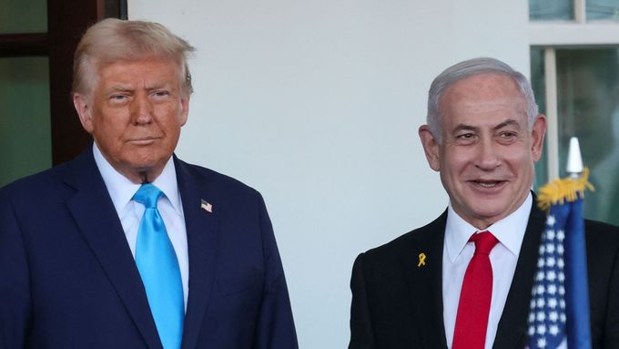 Donald Trump a Benjamin Netnajahu.