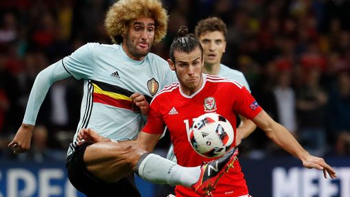 Euro 2016, Wales-Belgie: Gareth Bale - Marouane Fellaini