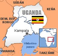 Mapa - Uganda