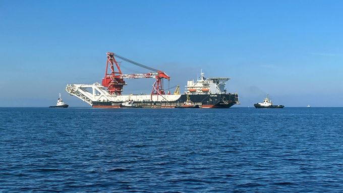 Archivní snímek z doby dokončování podmořské části plynovodu Nord Stream.