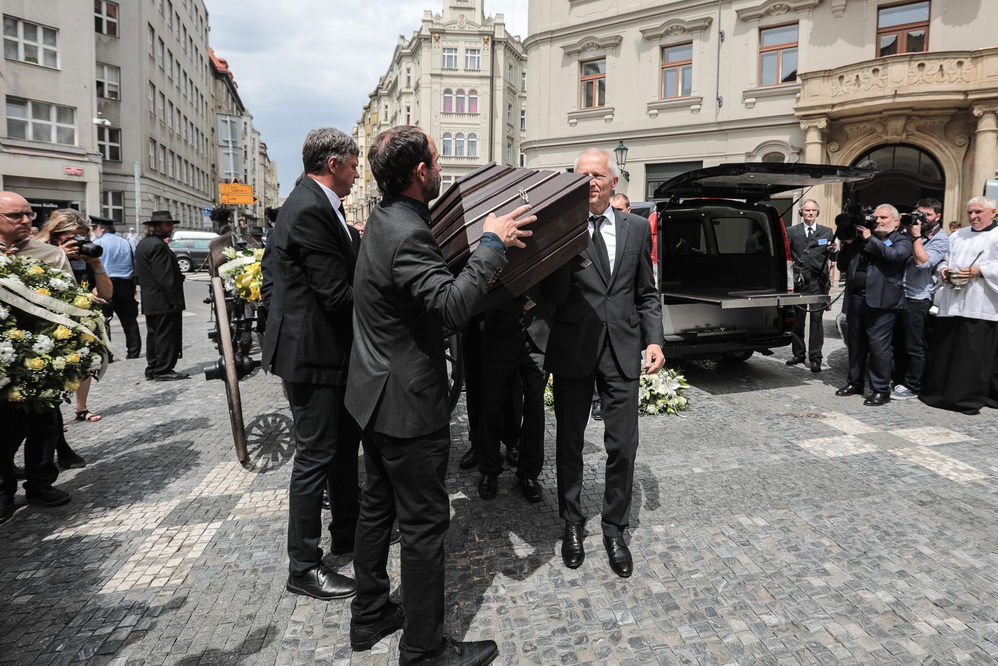 Pohřeb spisovatel Jiří Stránský