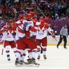 Rusko - USA: Rusové slaví gól Dacjuka na 2:2