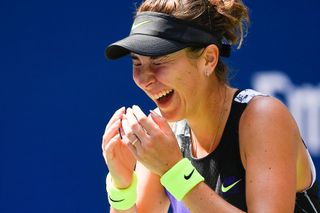 Belinda Bencicová ve vítězném čtvrtfinále US Open 2019