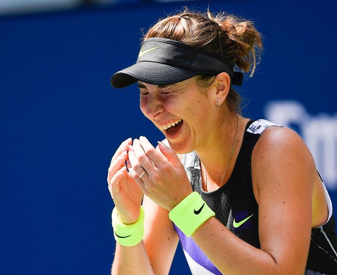 Belinda Bencicová ve vítězném čtvrtfinále US Open 2019