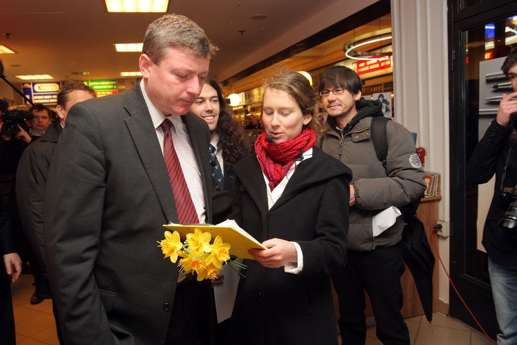 Autogramiáda Václava Klause