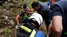 Tour de France 2017, 9. etapa: Jesus Herrada po pádu