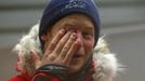 Britain's Prince Harry rubs his eye after a cold chamber training exercise with the Walking with the Wounded South Pole Allied Challenge 2013 British team at Nuneaton in central England