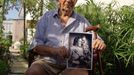 February 10 2008- Miami, Florida USA. An ex Waffen veteran who fought in the 1st SS division as a Sturm pionnier is posing for the camera in his garden in Miami. He fought in Russian against the Communist until the end of the war. May 8th marks the end of WWII, the bloodiest war in modern history. (Jonathan Alpeyrie/Polaris)