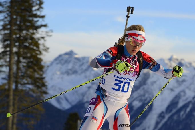 Soči 2014, biatlon, 15 km Ž: Gabriela Soukalová