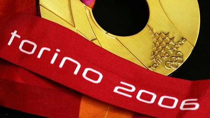 Zlatá medaile pro zimní olympiádu v Turíně.