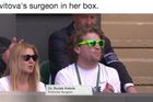 Lékař Kvitové narušil wimbledonskou etiketu, fanoušky zase nadchl tenisový Maradona