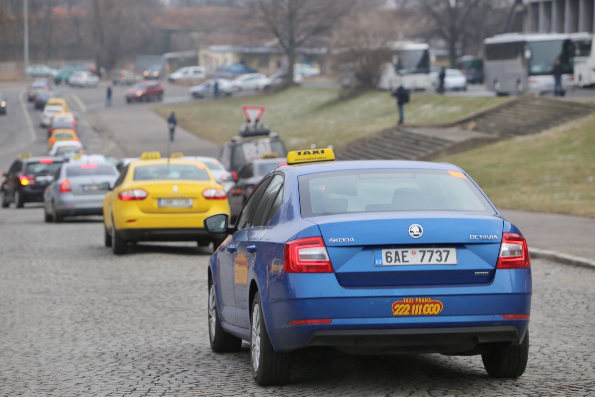 taxikáři v Praze