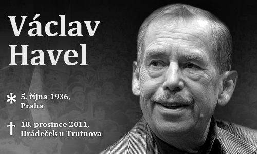 Václav Havel - kondolenční listona