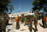 Z centrály OSN v haitské metropoli je ruina.