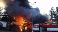 Požár neobydlené budovy v Hradci Králové