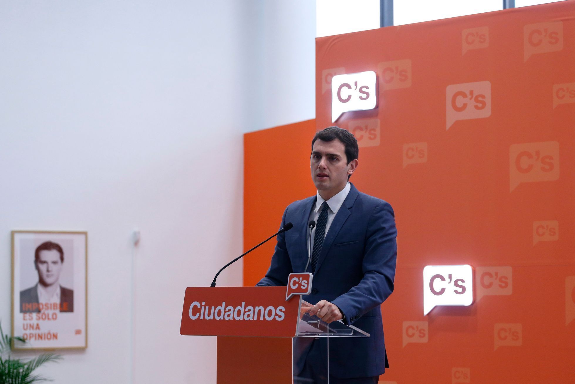 Lídr středopravicové strany Ciudadanos (občané) Albert Rivera.