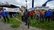 liberty ostrava protest odbory oceláři