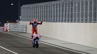 Fabio di Giannantonio slaví vítězství v závodě MotoGP ve VC Kataru 2023