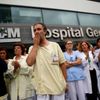 Protest španělských zdravotníků proti šíření eboly