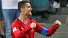 Cristiano Ronaldo slaví svůj na 2:1 v zápase Portugalsko - Španělsko na MS 2018