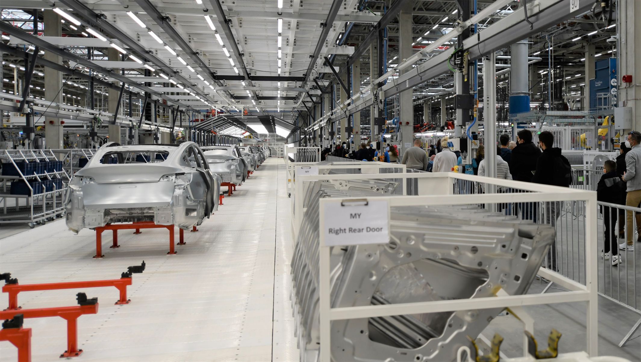 Tesla Gigafactory Berlín Giga Fest říjen 2021