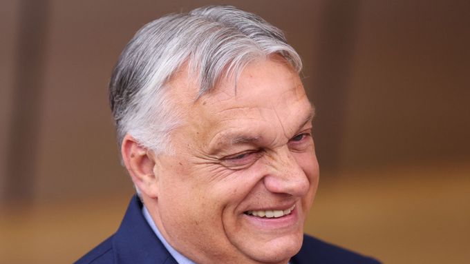 Maďarský premiér Viktor Orbán na summitu EU v Bruselu 27. června 2024
