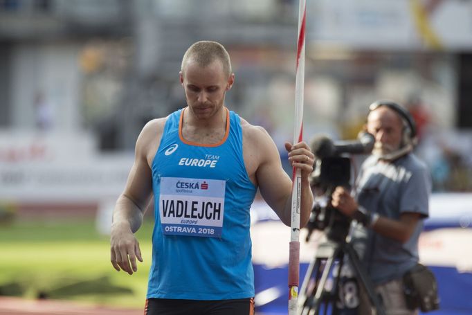 Kontinentální pohár v atletice, Ostrava 2018: Český oštěpař Jakub Vadlejch závodící v barvách evropského týmu