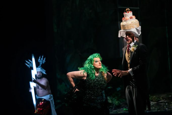 Pavol Kubáň (Jupiter), Marcel Beekman (Platée), Lukáš Zeman (Momus).