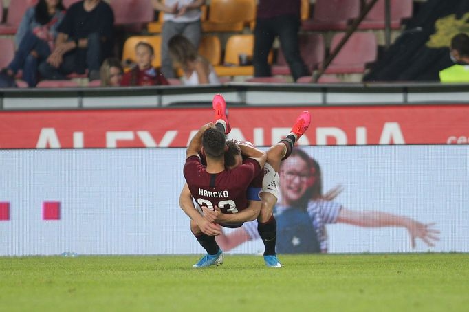 Radost Sparty v semifinále MOL Cupu Sparta - Plzeň